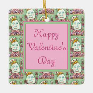 HUMPTY KING OF HEARTS AND CONFEKECTS, VALENTINE KERAMIKORNAMENT