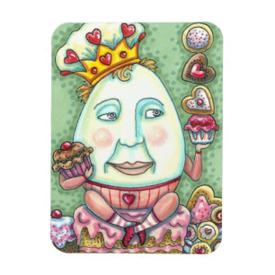 HUMPTY KING OF HEARTS AND CONFEKECTS, VALENTINE MAGNET