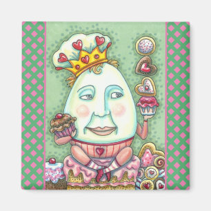 HUMPTY KING OF HEARTS AND CONFEKECTS, VALENTINE MAGNET