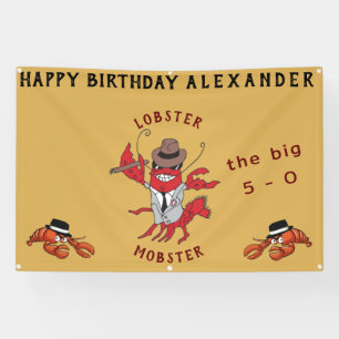 Humster Mobster 🦞 Funny Cartoon Gangster Banner