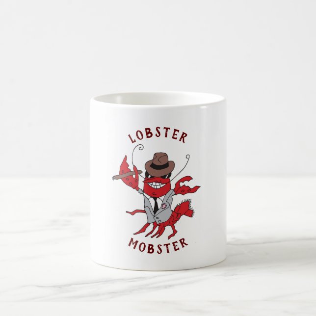 Humster Mobster 🦞 Funny Cartoon Gangster Kaffeetasse (Mittel)