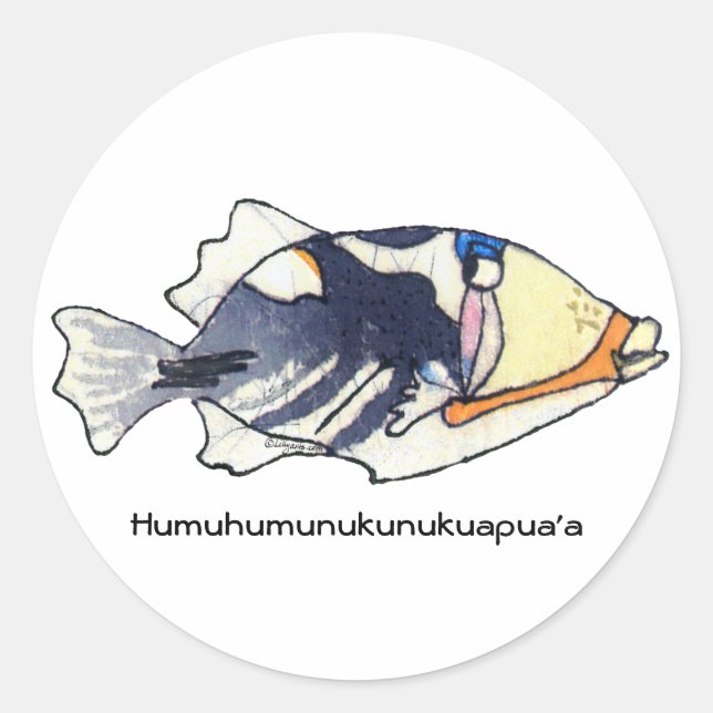 Humuhumunukunukuapua'a Fish Sticker (Vorderseite)