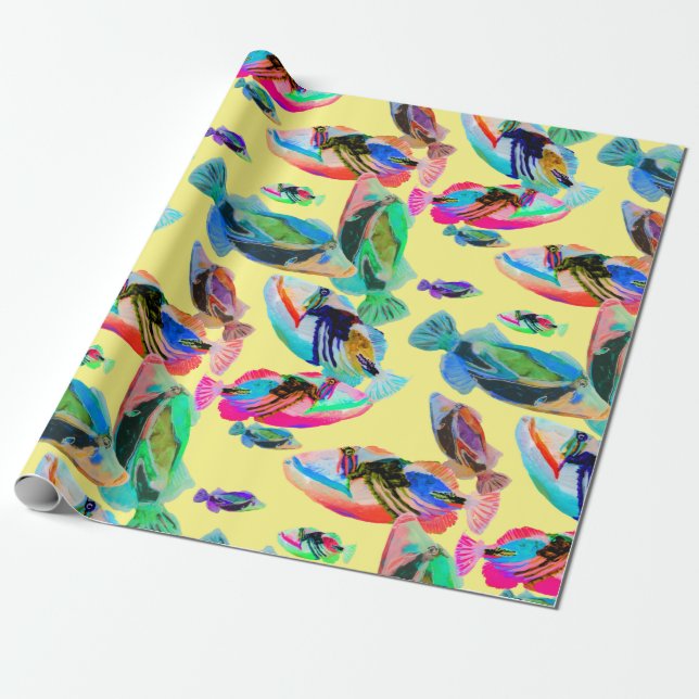 Humuhumunukunukuapuaa Hawaii Fisch Wrapping Paper Geschenkpapier (Ungerollt)