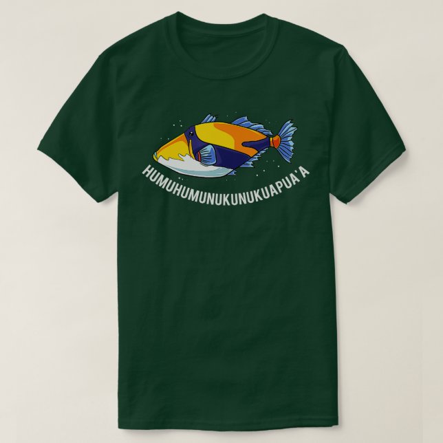 Humuhumunukunukuapuaa Hawaiianischer Staat Fisch T-Shirt (Design vorne)