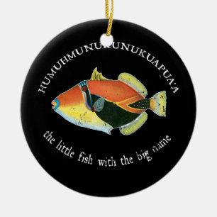 Humuhumunukunukuapua'a The Hawaiin Triggerfish Keramik Ornament
