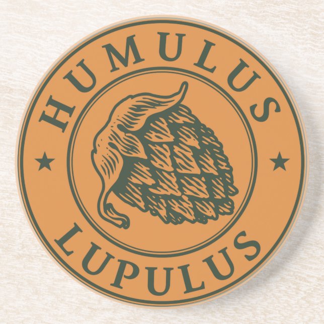 Humulus lupulus hop for craft untersetzer (Vorne)