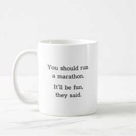 Humurer Funny Marathon Runner Kaffeetasse
