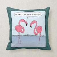 Humurer rosa Flamingos-Cartoon - Corny Joke