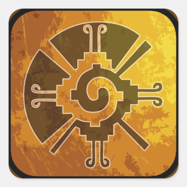 Hunab Ku Brown Stickers (Vorderseite)