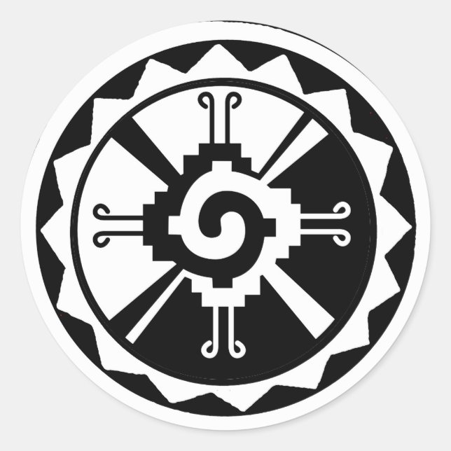 Hunab Ku Creator & Celestial Planets Runder Aufkleber (Vorderseite)