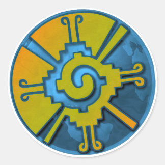 Hunab Ku Earth Runder Aufkleber