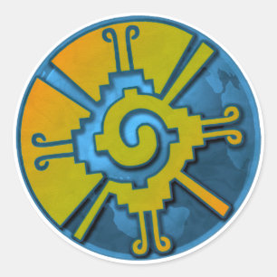 Hunab Ku Erde Runder Aufkleber