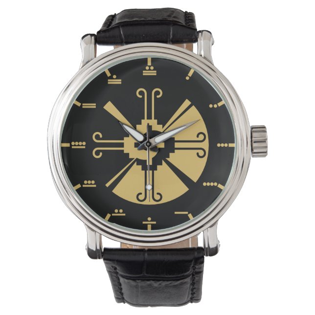 Hunab Ku - Maya-Ziffern Armbanduhr (Vorderseite)