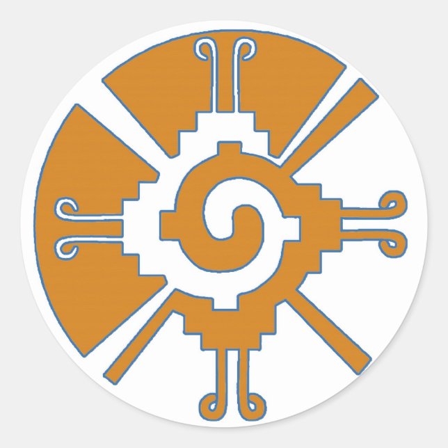 HUNAB KU RUNDER AUFKLEBER (Vorderseite)