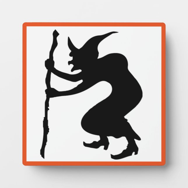 HUNCHBACK HALLOWEEN WITCH FOTOPLATTE (Vorderseite)