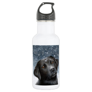 Hund 100 schwarzer Labrador Trinkflasche