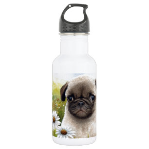 Hund 114 Welpe Mops Trinkflasche