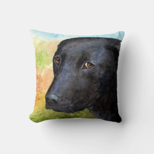 Hund 115 schwarzer Labrador Pillow Case Kissen