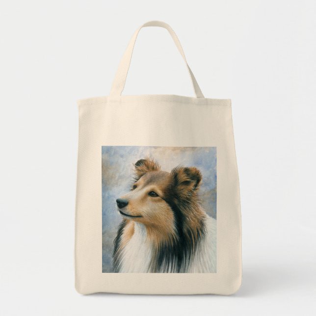 Hund 122 Sheltie Collie Tragetasche (Vorne)