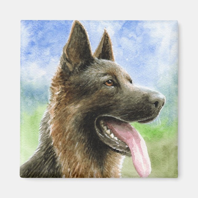 Hund 146 Deutscher Schäferhund Magnet (Vorne)