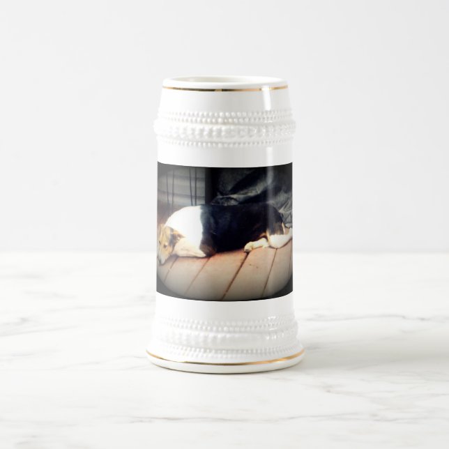 Hund #1, Stein Bierglas (Mittel)