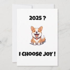 Hund 2025? I WÄHLE JOY Card AUS Feiertagskarte