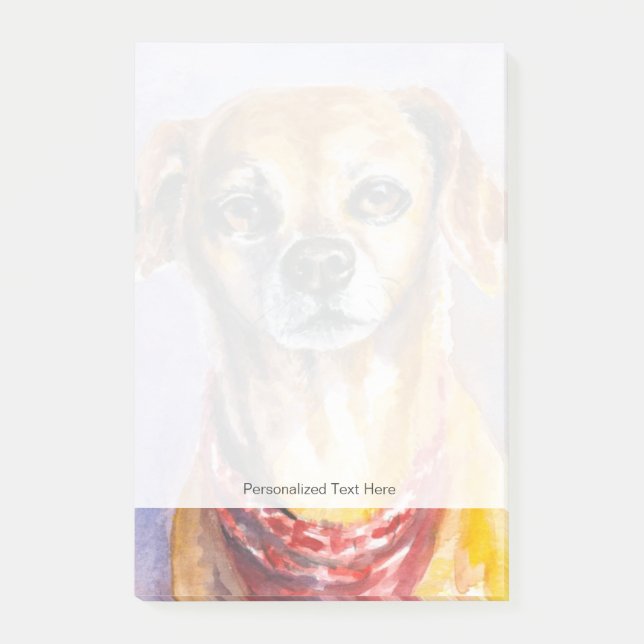 Hund 2 post-it klebezettel (Vorderseite)