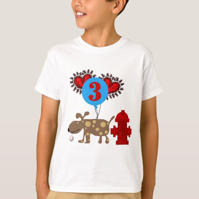 Hund 3. Geburtstag Tshirts und Geschenke (Vorderseite)