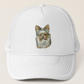 Hund 4, B, Yorkshire Terrier, Hut Truckerkappe