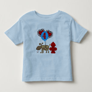 Hund 4. Geburtstag - Hemden und Geschenke Kleinkind T-shirt