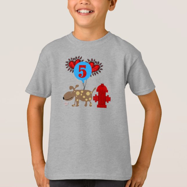 Hund 5th Birthday Shirts und Geschenke (Vorderseite)