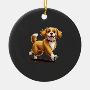 Hund ablenkung Vintage Retro Hunde Liebhaber Desi Keramik Ornament