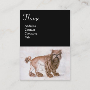 HUND/Affenpinscher/Schwarz-weiß Visitenkarte