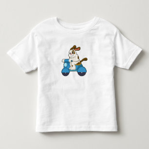 Hund als Biker mit Scooter.PNG Kleinkind T-shirt