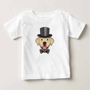 Hund als Bräutigam mit Fliege Baby T-shirt