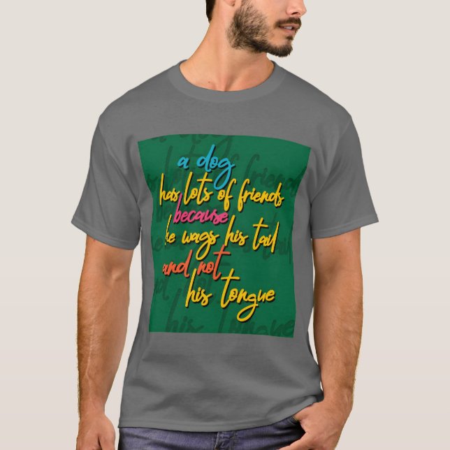 Hund als freundliches Geschenk T-Shirt (Vorderseite)