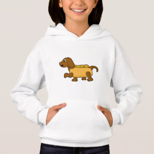 Hund als Hotdog Hoodie