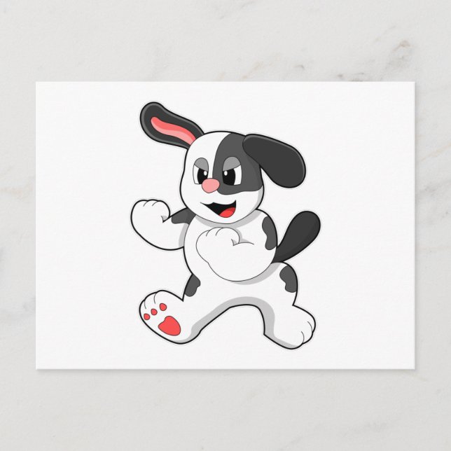 Hund als Kämpfer Postkarte (Vorderseite)