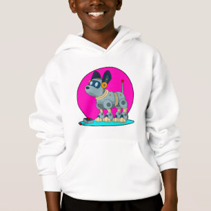 Hund als Roboter Hoodie