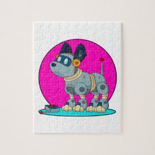 Hund als Roboter Puzzle