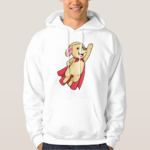 Hund als Superheld mit Kap Hoodie