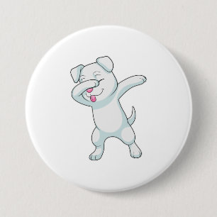 Hund am Hip Hop Dance Dab Button