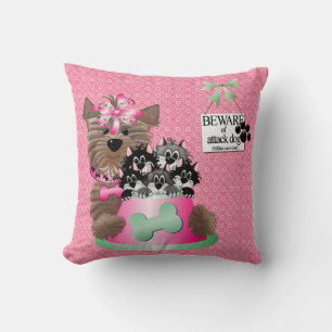 Hund angreifen amerikanisches MoJo-Pillow Kissen