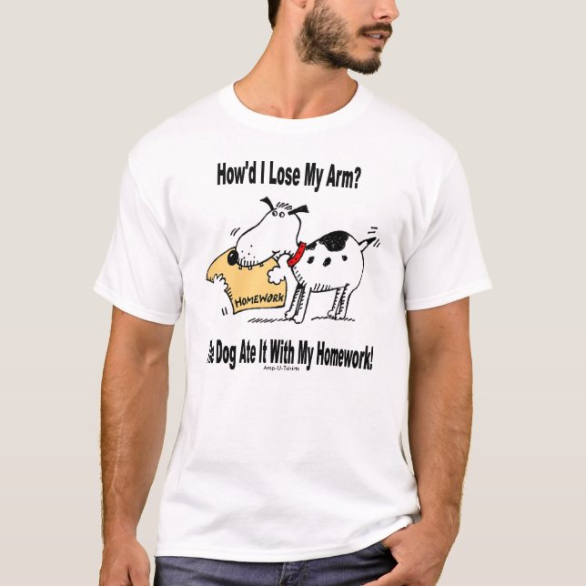Hund aß meinen Arm T-Shirt (Vorderseite)