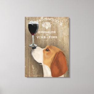 Hund Au Vin Beagle Leinwanddruck