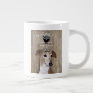 Hund Au Vin Greyhound Jumbo-Tasse