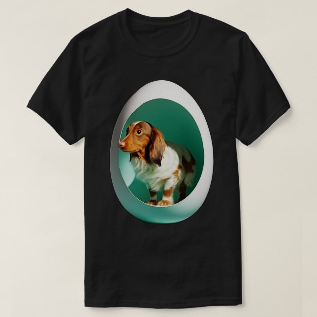 Hund auf dem Oi-Klassiker-Hemdaufkleber 3 T-Shirt (Design vorne)
