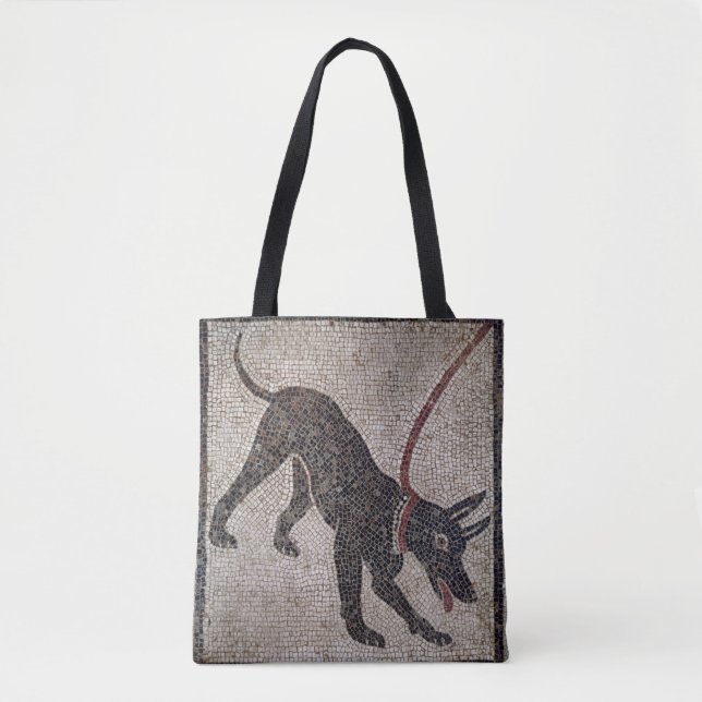Hund auf einer Leine, von Pompeji (Vorderseite)