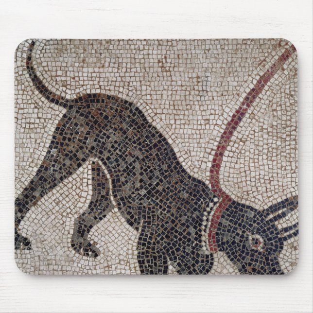 Hund auf einer Leine, von Pompeji Mousepad (Vorne)