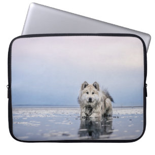 HUND AUF KALMKÖRPER LAPTOPSCHUTZHÜLLE